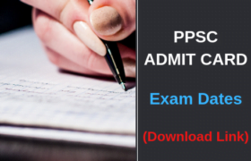 ppsc admit card