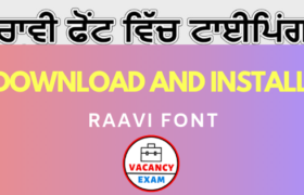download and install raavi font