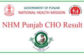 punjab nhm result of community health officer