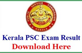 kerala psc result