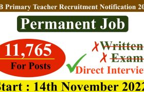 wb primary teacher recruitment 2022