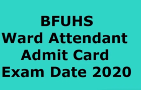 bfuhs ward attendant exam postponed