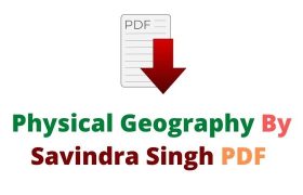 Savindra Singh Physical Geography PDF
