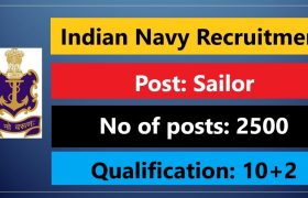 indian navy recruitment 2500 sailor