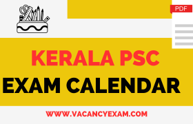KERALA PSC EXAM CALENDAR 2023