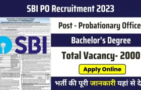 sbi po recruitment 2000 posts