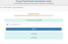 pspcl bill download and payment